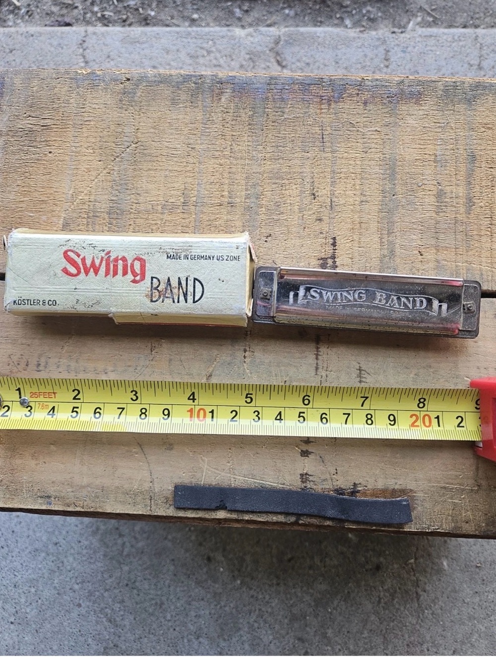 Vintage 1940s Swing Band Harmonica Köstler & Co Germany US Zone w/ Original Box